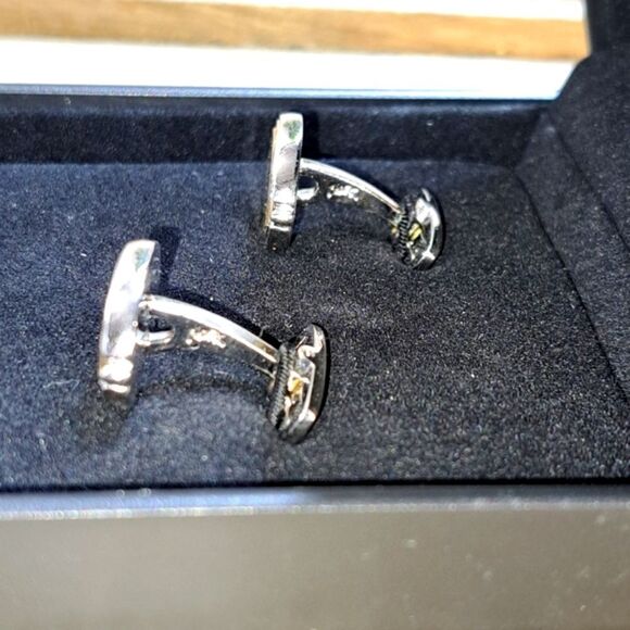Authentic Yves Saint Laurent Cuff Links in Gift Box New - Picture 10 of 14